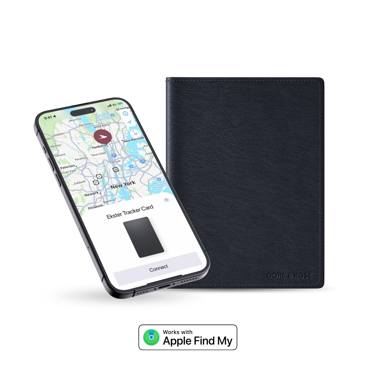 Trackable Passport Wallet <br> Ekster x Dore & Rose